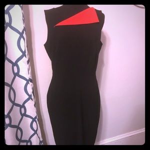 Calvin Klein black & red dress 8 new
